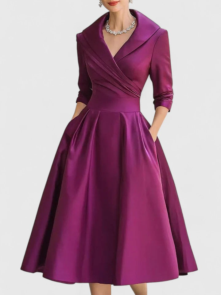 Vestito Midi Elegante | Linea Fluida e Stile Raffinato