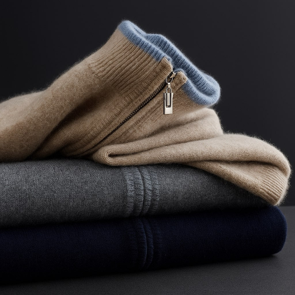 Pullover con Zip Elegante | Comfort e Stile Moderno