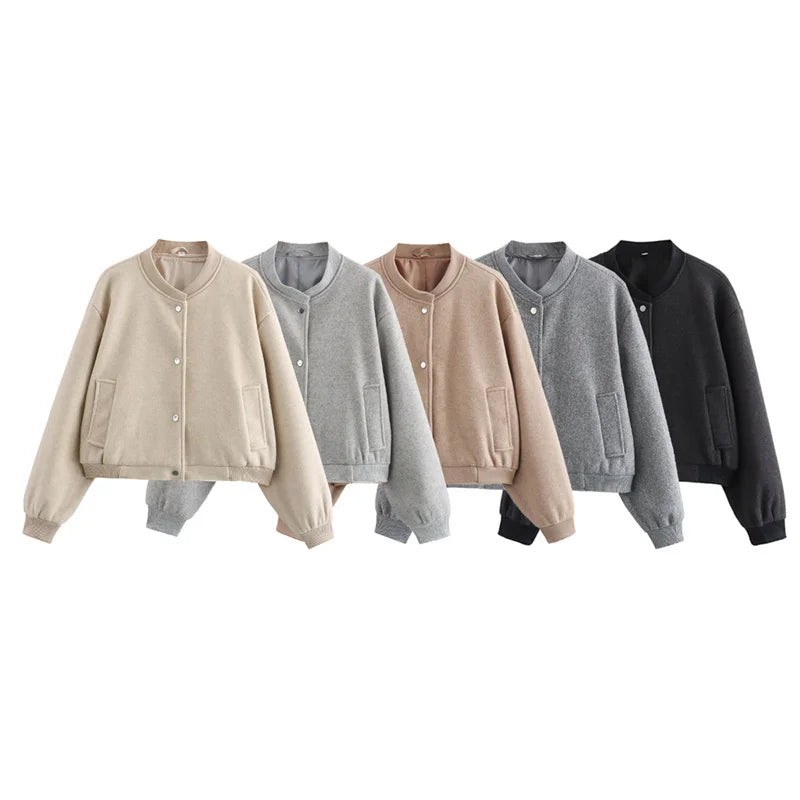 Bomber Cropped Leggero | Giacca Casual Moderna