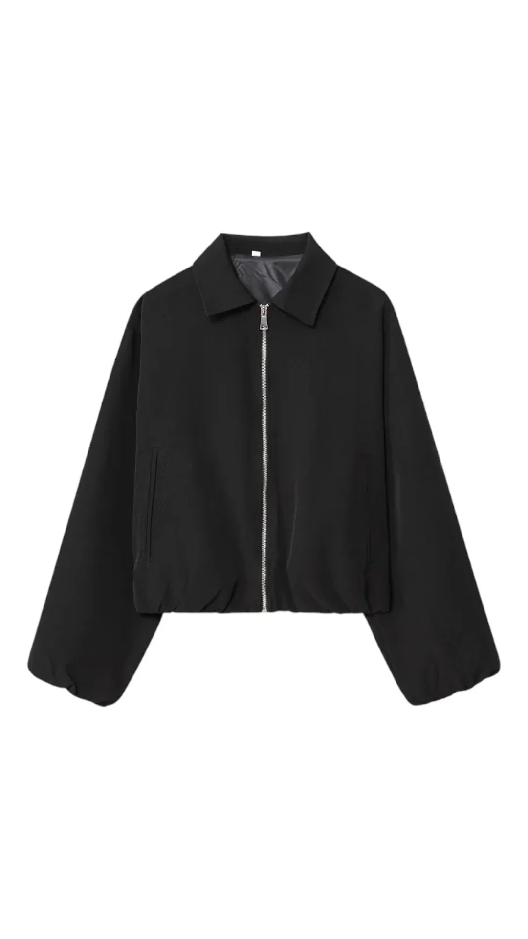 Giacca con Zip e Colletto a Camicia con Vestibilità Regolare | Ideale per Uso Quotidiano