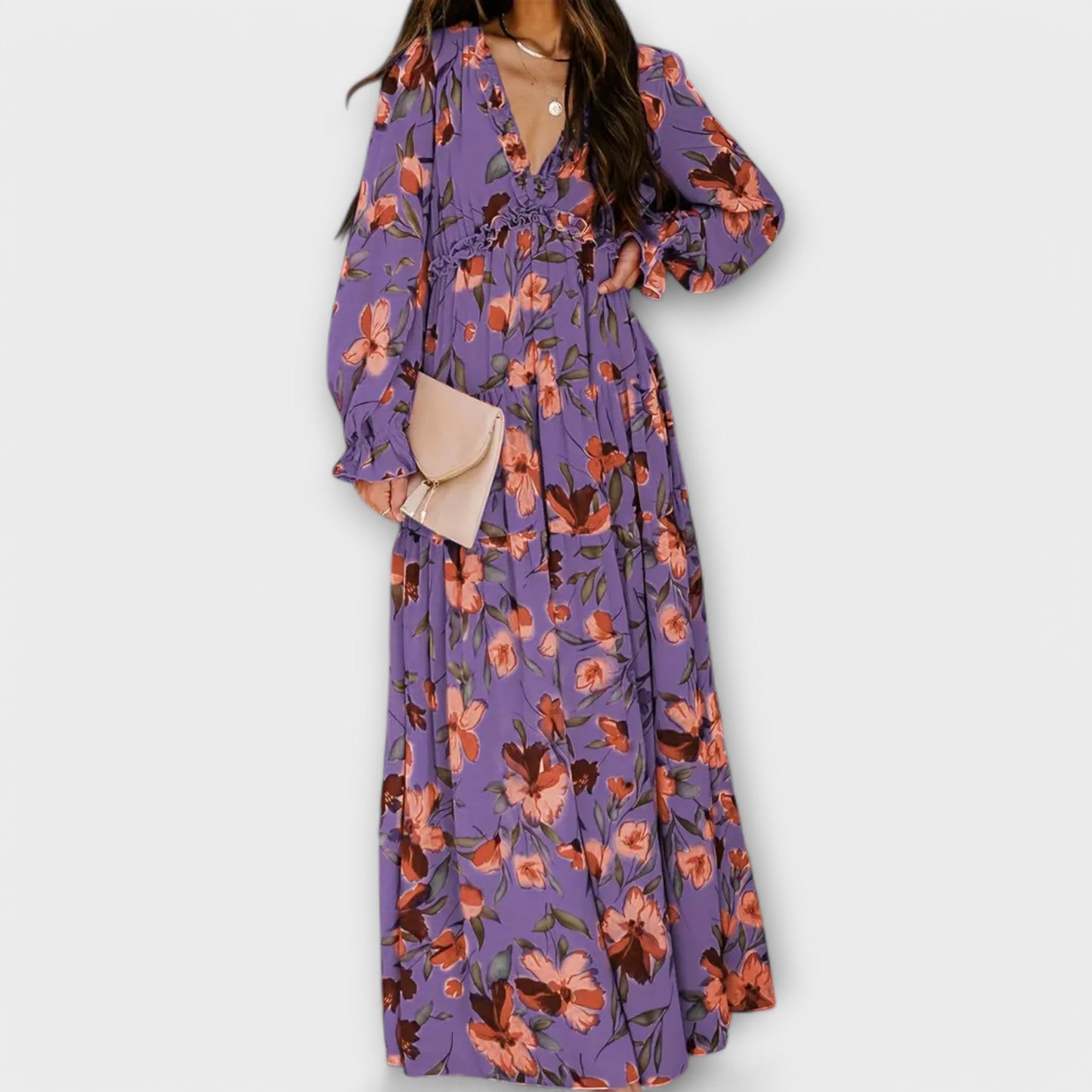 Abito Maxi Elegante | Presenza Scenica e Vestibilità Fluida
