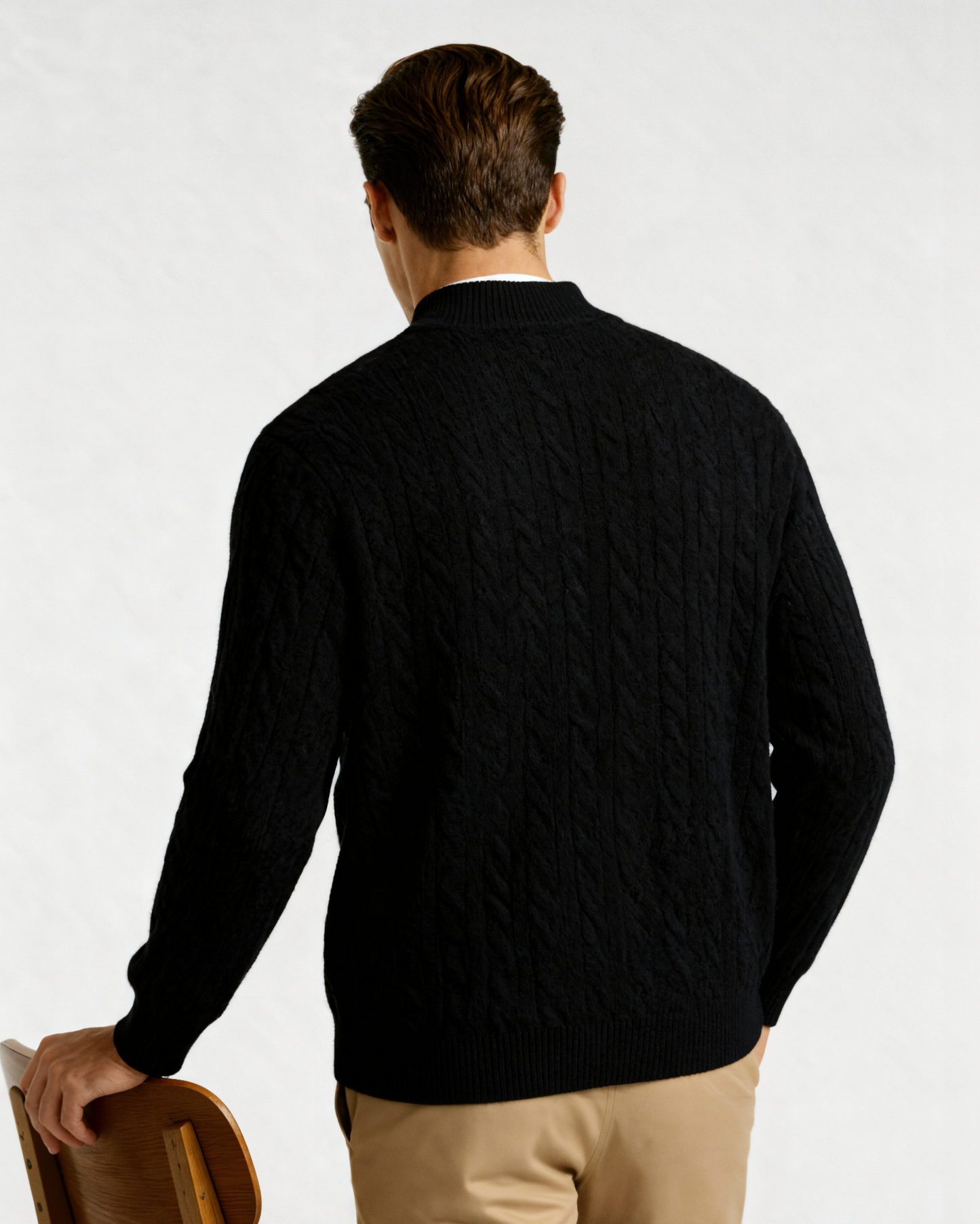 Maglione in Cashmere con Mezza Zip | Comfort ed Eleganza