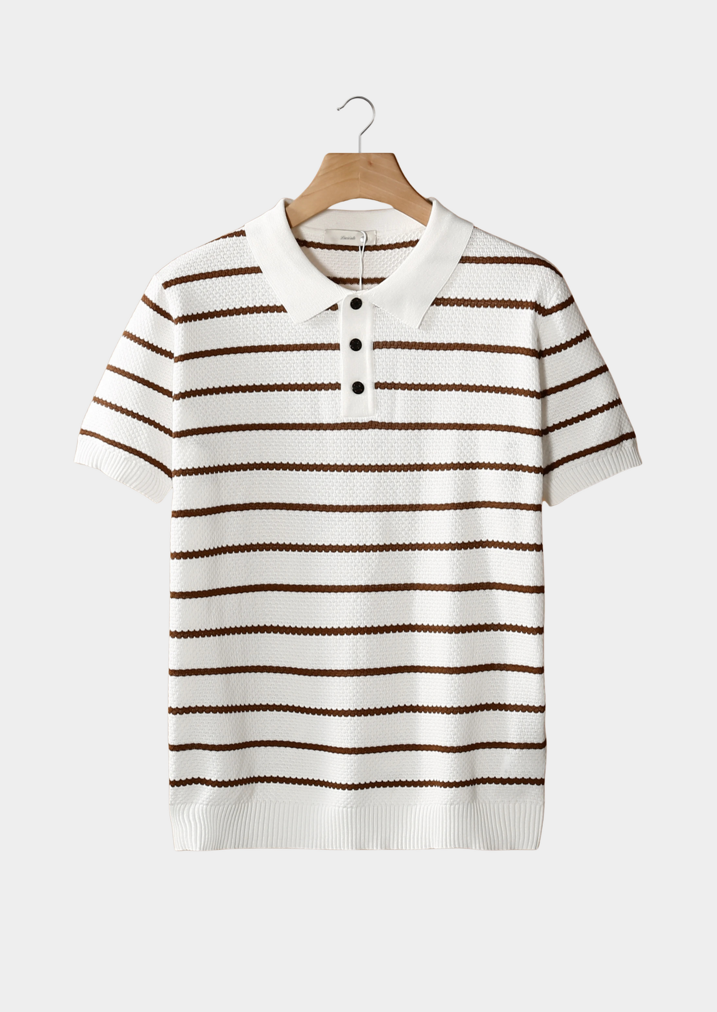 Polo con Bottoni e Texture a Righe | Ideale per Look Estivi Casual