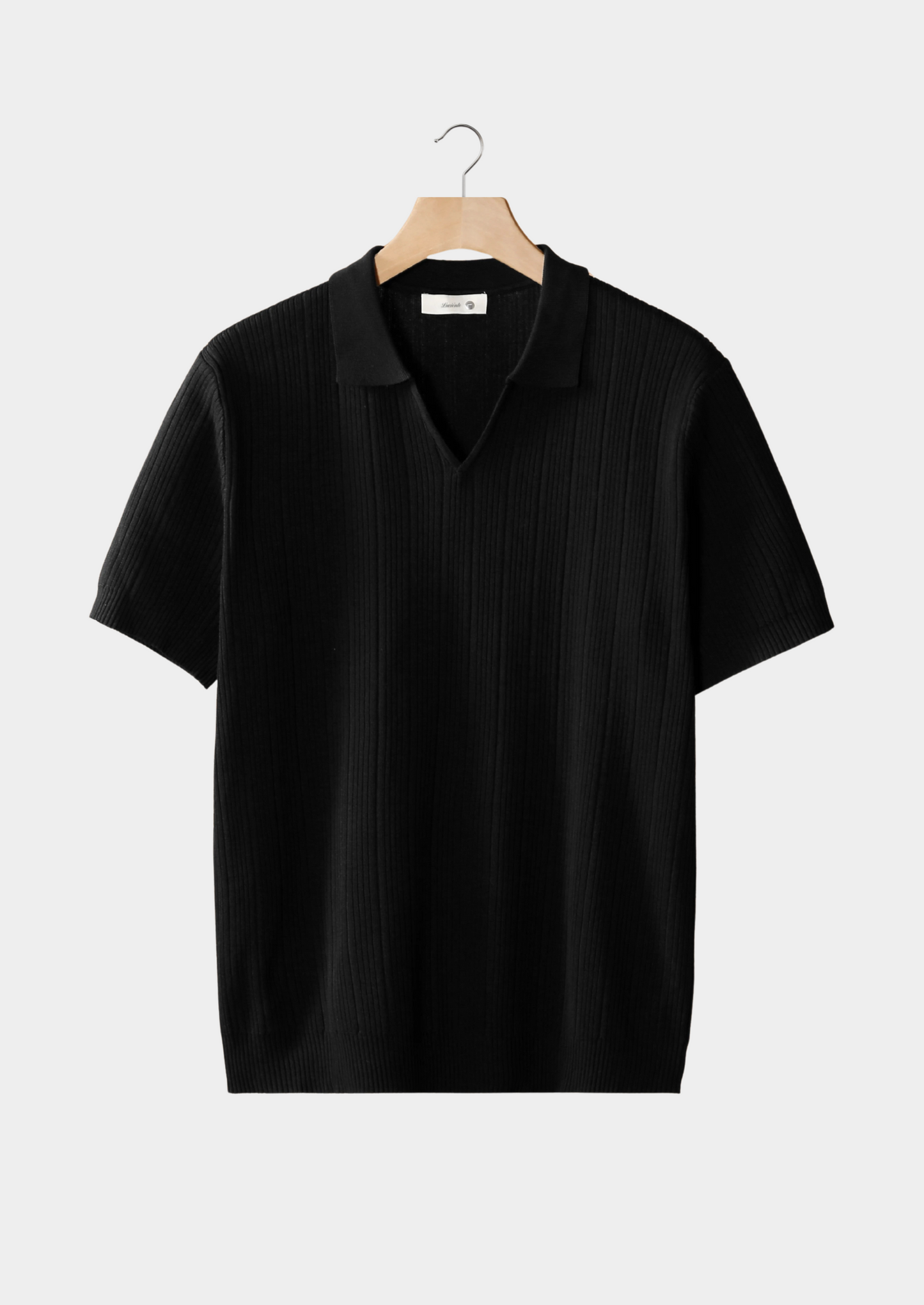 Polo in Maglia a Coste con Collo Aperto | Stile Estivo
