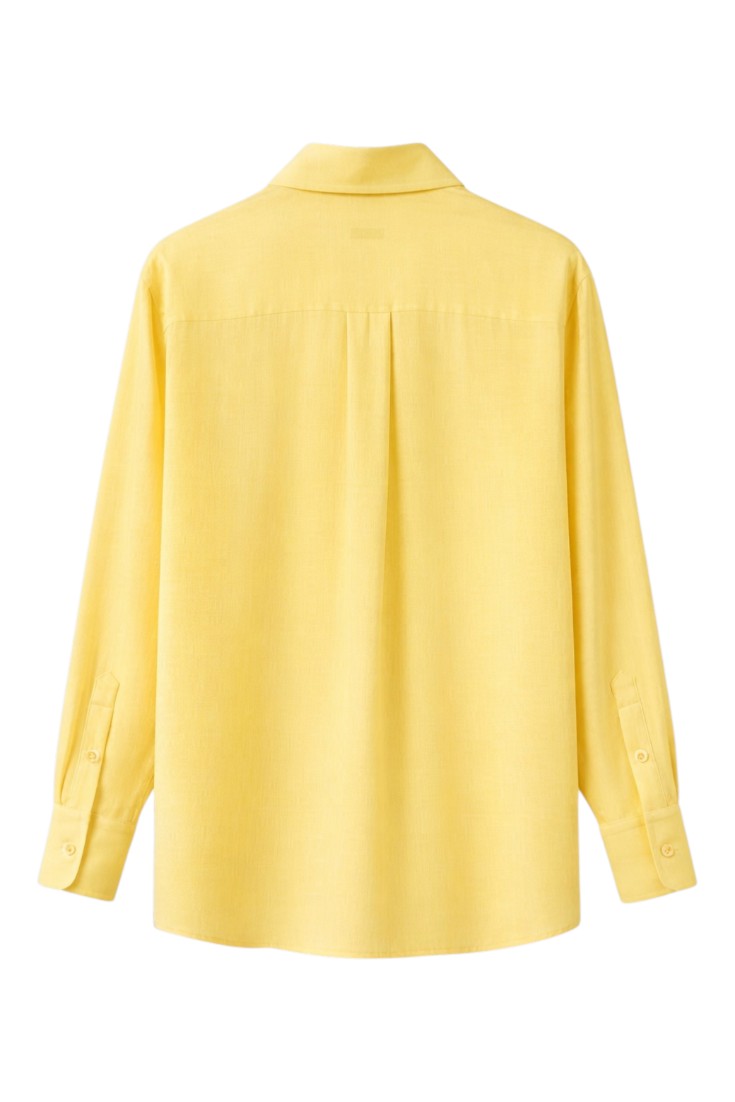 Camicia con Bottoni e Maniche Lunghe in 100% Lino | Ideale per la Stagione Estiva
