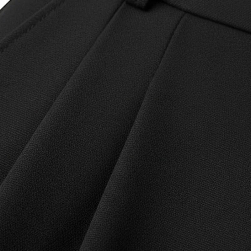 Pantaloni Vita Alta con Gamba Larga e Taglio Dritto | Ideali per Look Eleganti e Ufficio