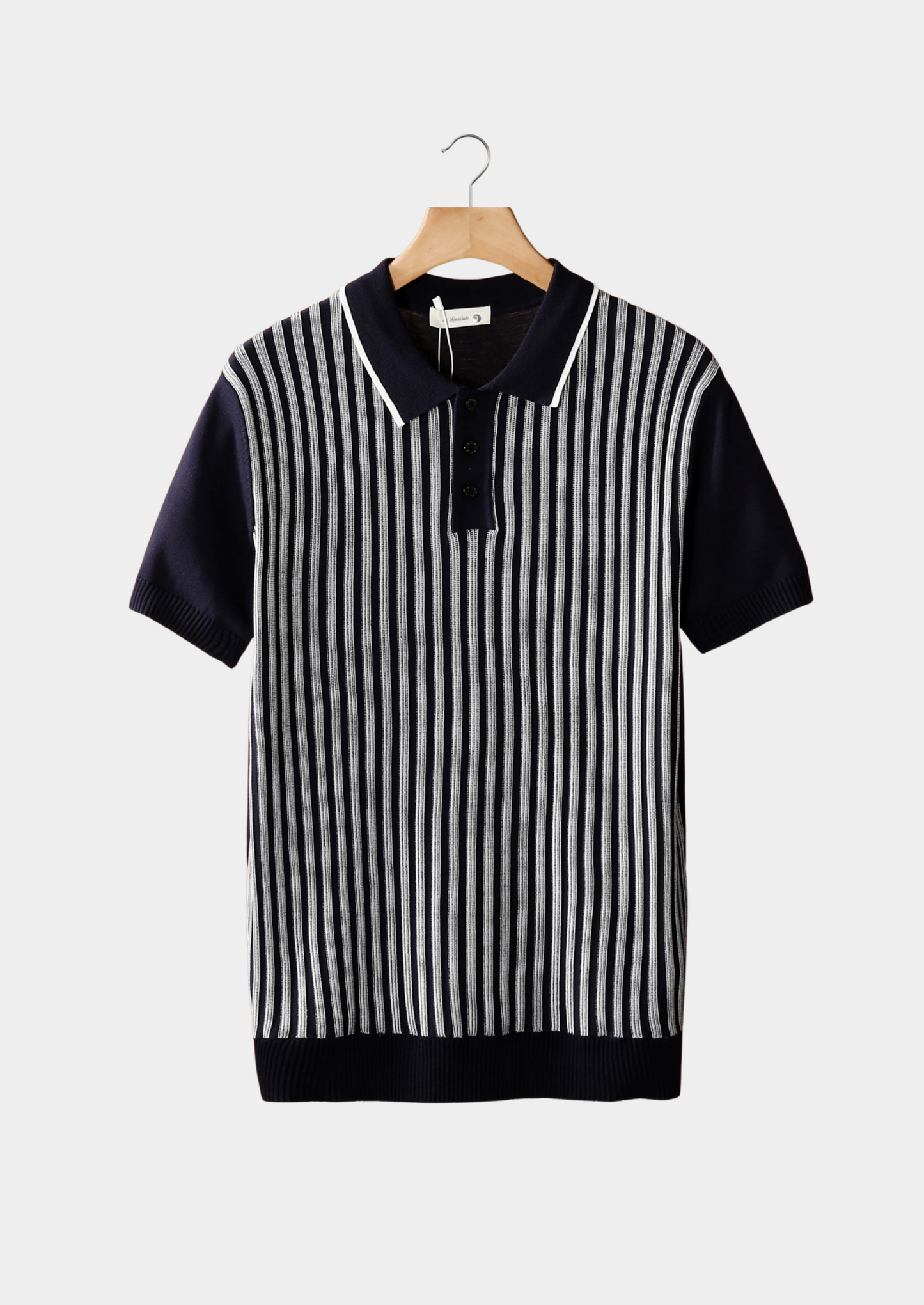 Polo a Righe Verticali con Colletto e Bottoni | Ideale per Look Estivi Casual