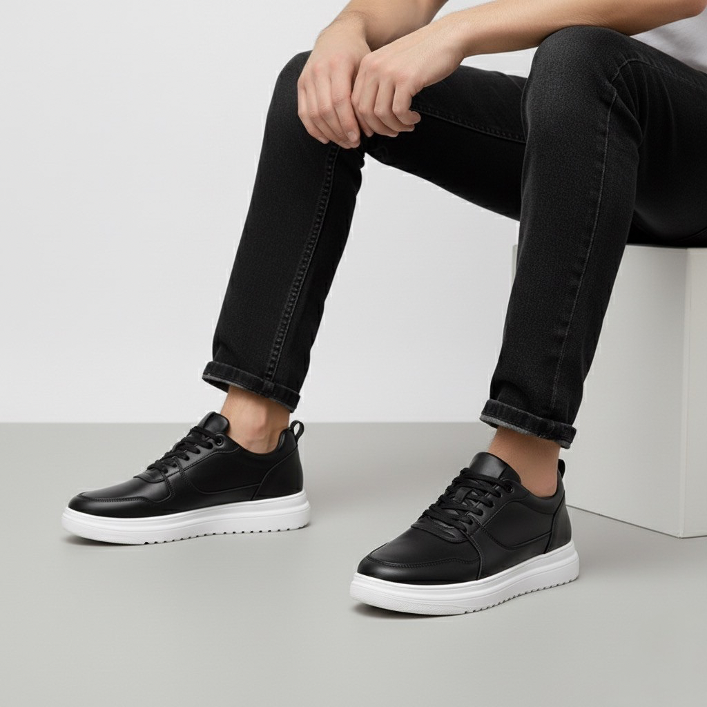 Sneakers con Rialzo Interno e Suola Solida | Comfort