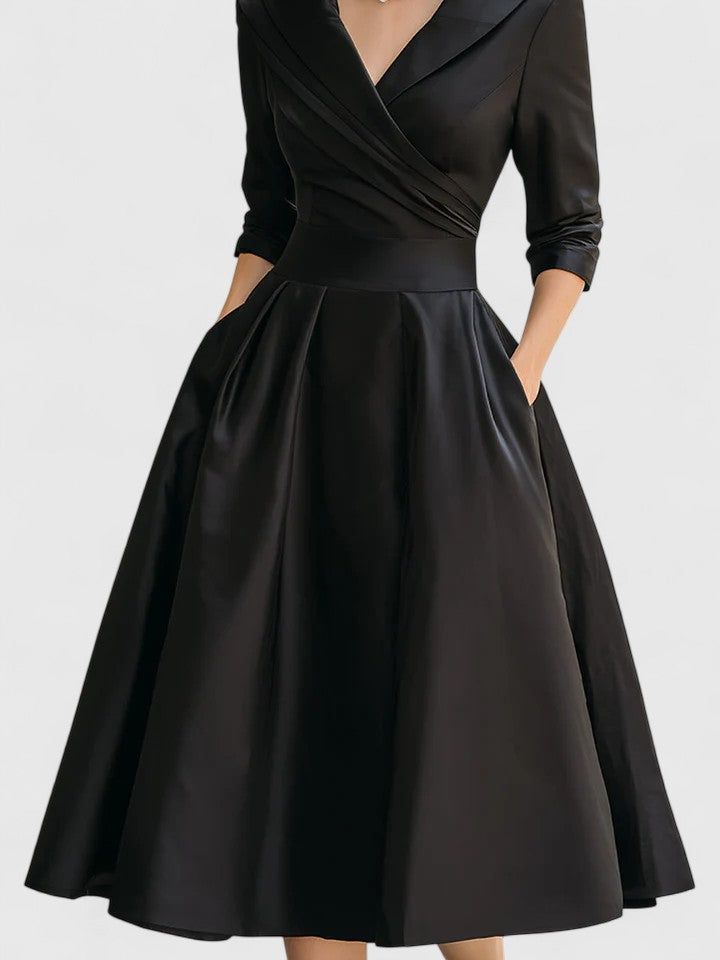 Vestito Midi Elegante | Linea Fluida e Stile Raffinato