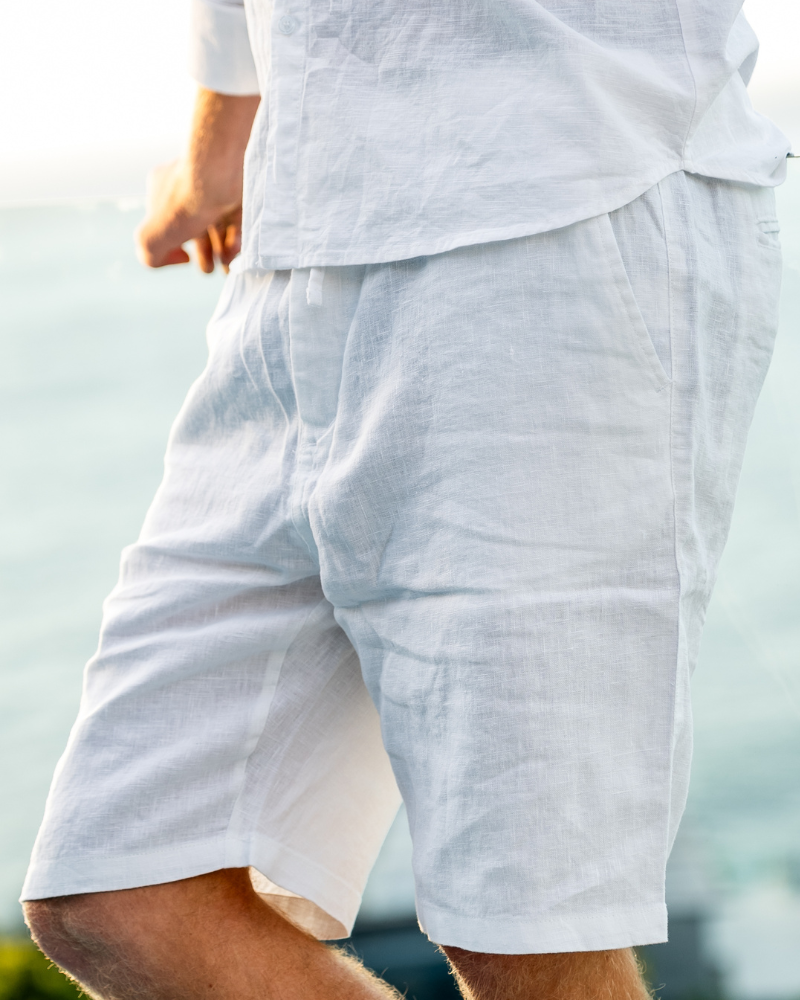 Pantaloni Corti in Lino Premium | Comfort Estivo Essenziale