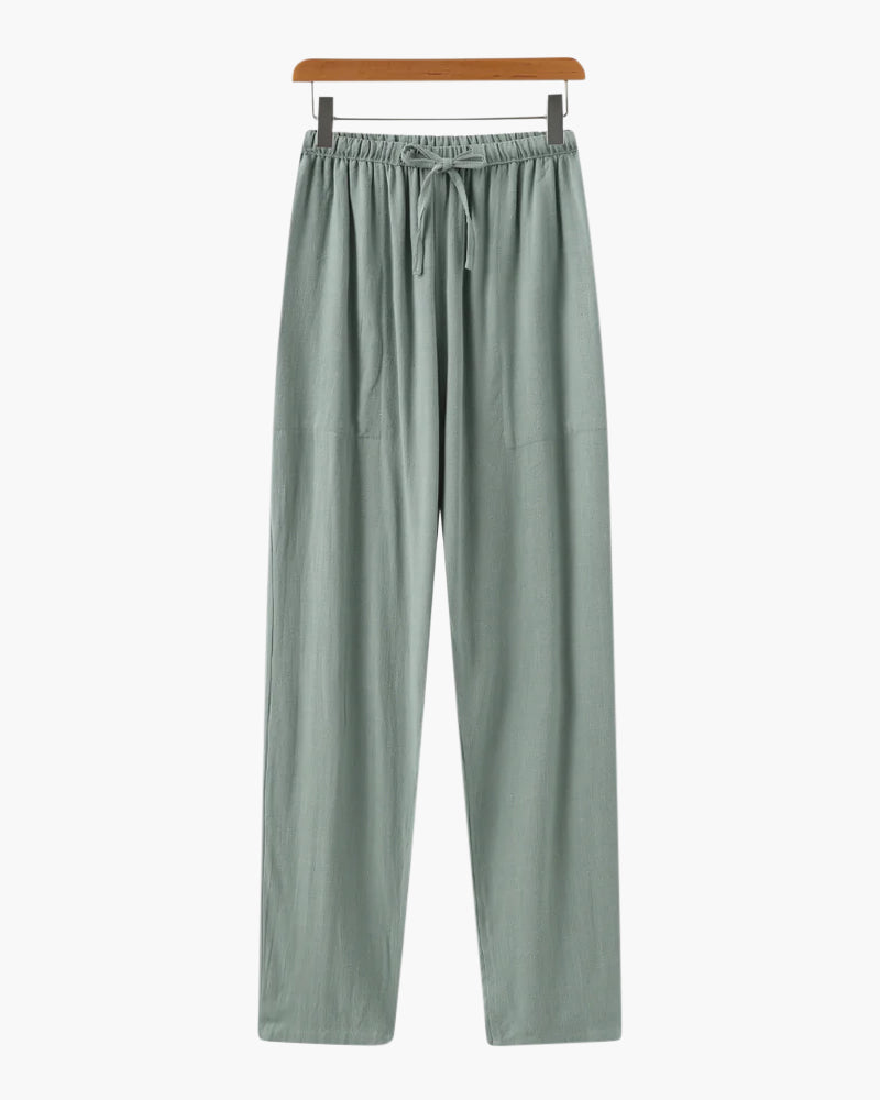 Pantaloni in Lino Slim Fit | Vestibilità Pulita e Comfort Estivo