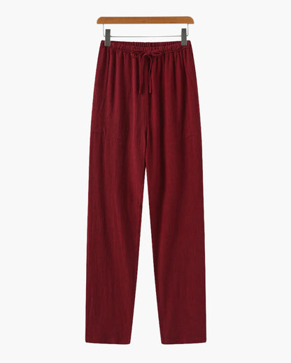 Pantaloni in Lino Slim Fit | Vestibilità Pulita e Comfort Estivo