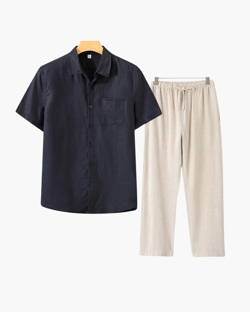 Velliani Linen Combo | Outfit in Lino Leggero e Coordinato