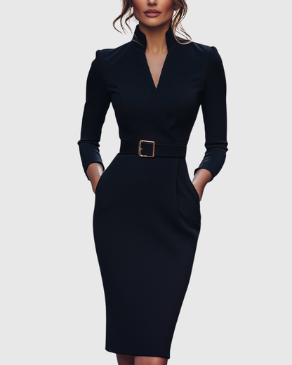 Abito Midi Raffinato | Vestibilità Sartoriale e Comfort
