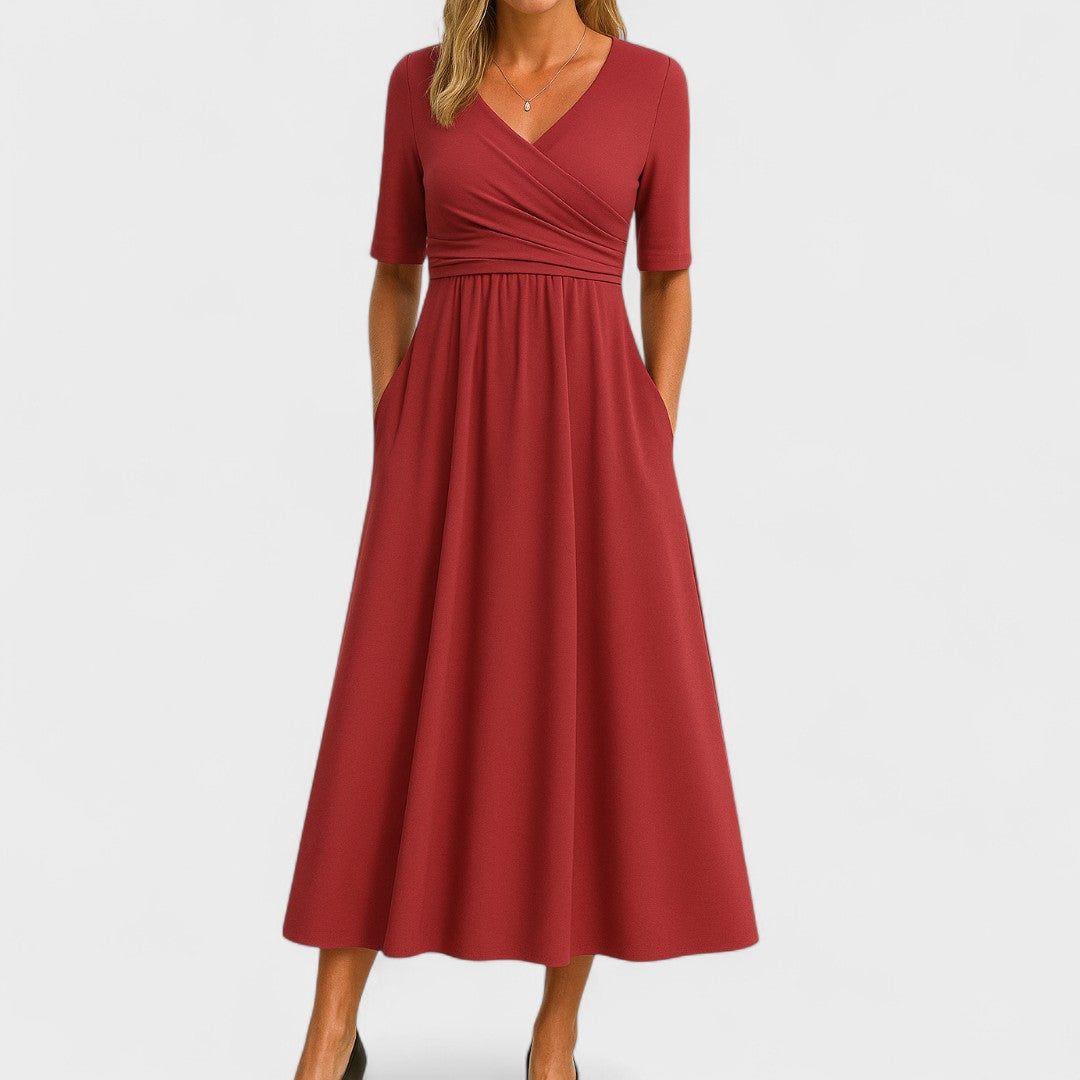 Abito Midi Elegante | Taglio Raffinato e Comfort Bilanciato