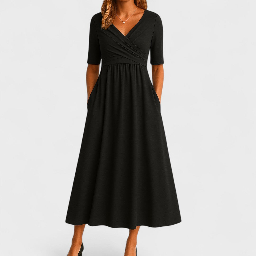 Abito Midi Elegante | Silhouette Bilanciata e Stile Raffinato
