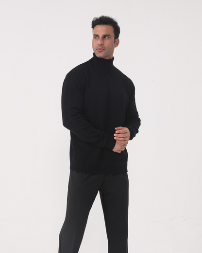 Maglione a Collo Alto Autunnale | Stile Formale e Comfort