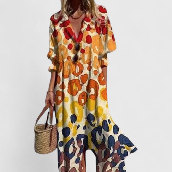 Abito Boho Elegante | Stile Libero e Finitura Raffinata
