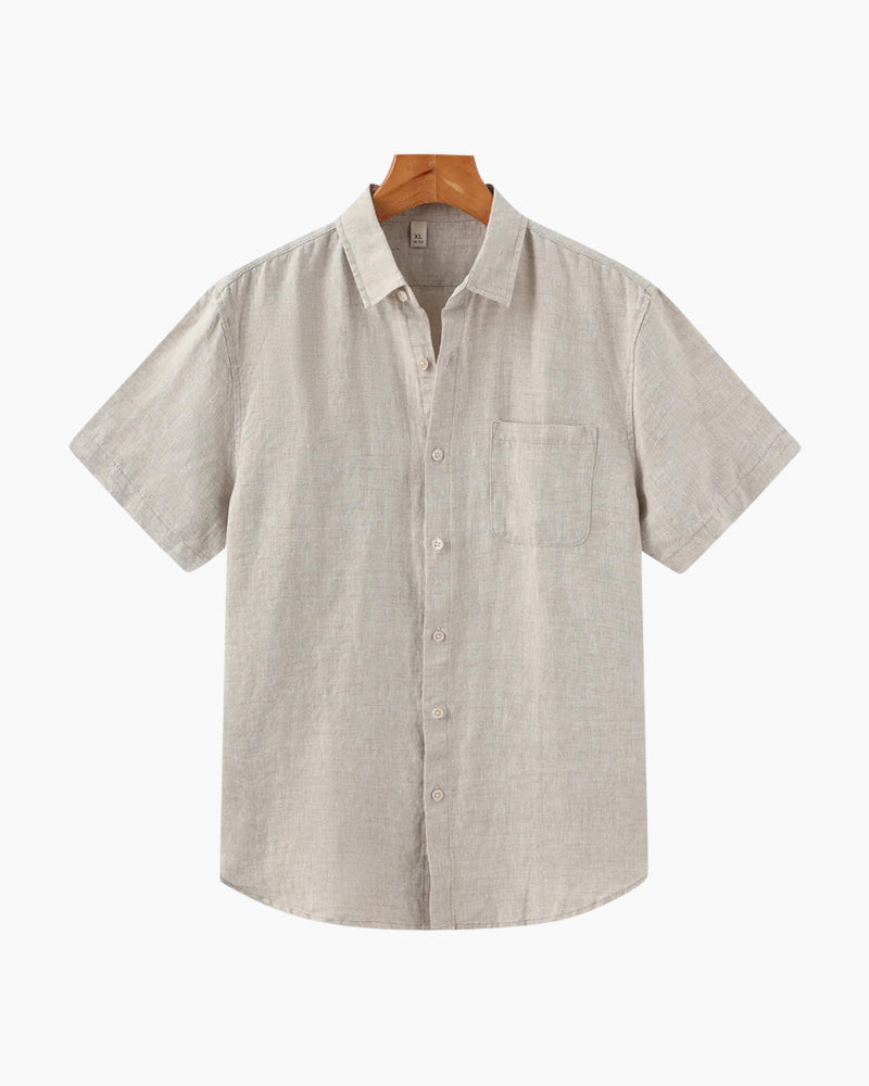 Camicia in Lino Manica Corta | Fresca e Traspirante