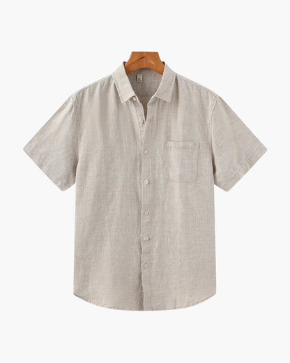 Camicia in Lino Manica Corta | Fresca e Traspirante