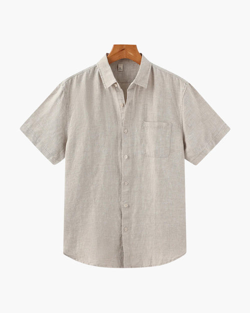 Camicia in Lino Manica Corta | Fresca e Traspirante