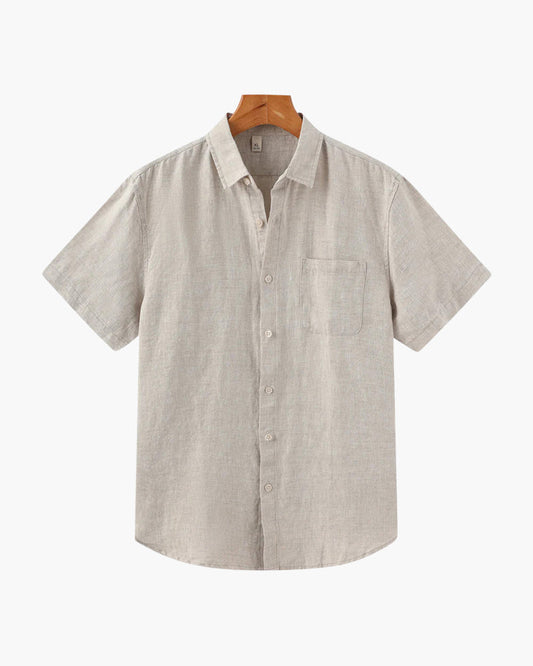 Camicia in Lino Manica Corta | Fresca e Traspirante