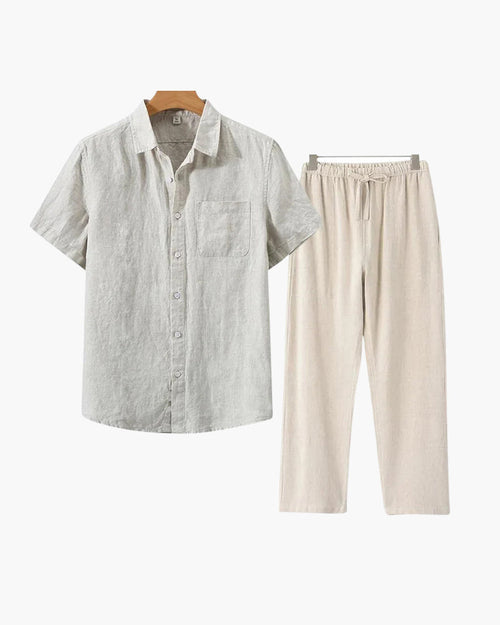 Velliani Linen Combo | Outfit in Lino Leggero e Coordinato
