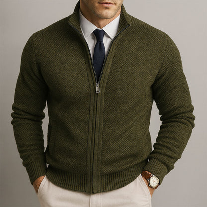 Cardigan in Lana con Zip | Eleganza e Comfort Su Misura