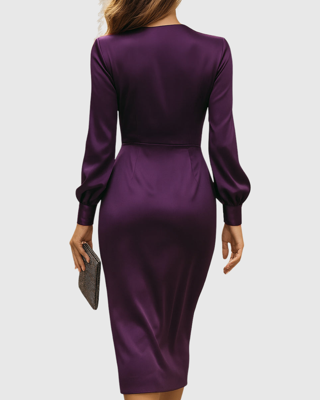 Abito Midi in Satin | Lucentezza Pregiata e Linea Elegante