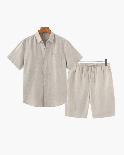 Combo in Lino Estivo | Camicia e Pantaloni Corti