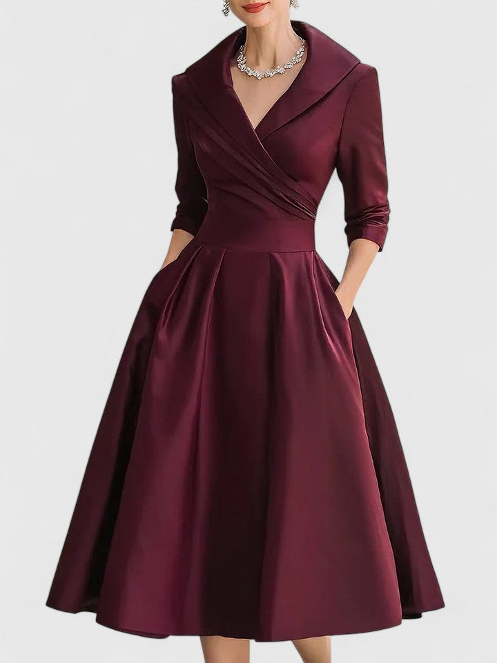 Vestito Midi Elegante | Linea Fluida e Stile Raffinato
