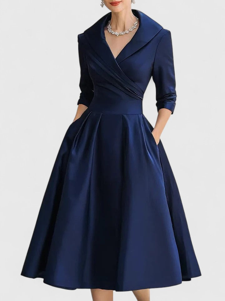 Vestito Midi Elegante | Linea Fluida e Stile Raffinato