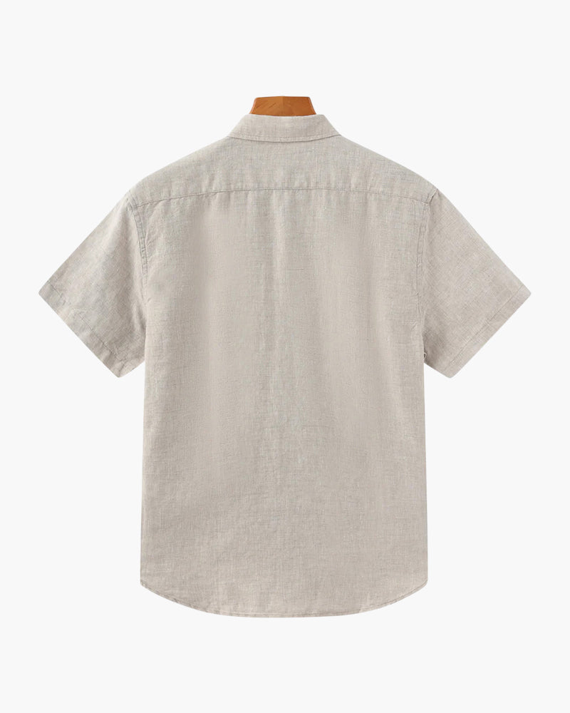Camicia in Lino Manica Corta | Fresca e Traspirante