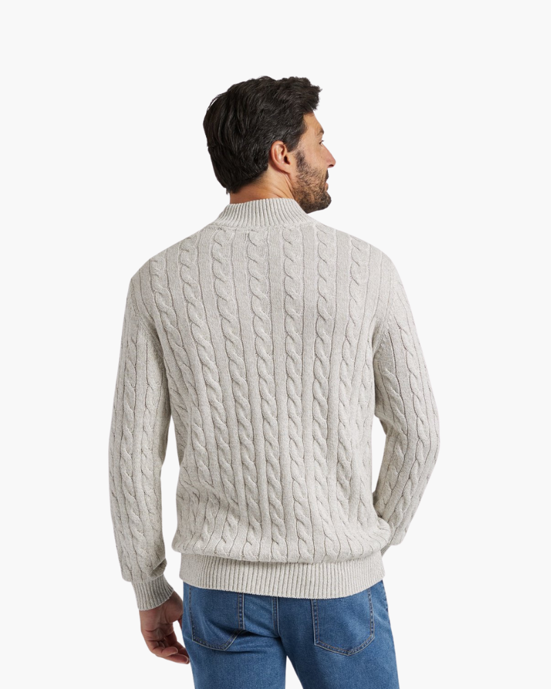 Maglione Uomo Mezzo Zip | Cotone Premium e Comfort Quotidiano