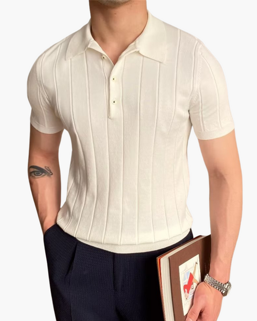 Polo in Cotone a Coste | Vestibilità Slim