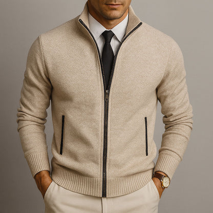 Cardigan in Lana con Zip | Eleganza e Comfort Su Misura