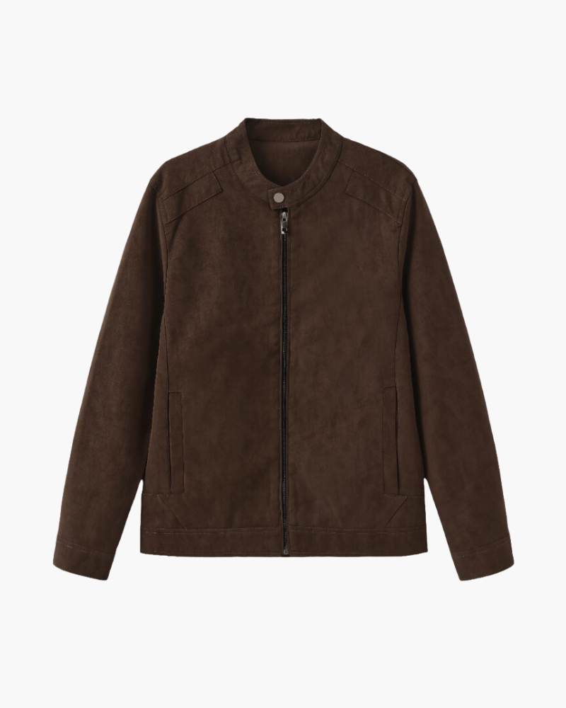 Giacca in Pelle Suede Estiva | Eleganza Essenziale