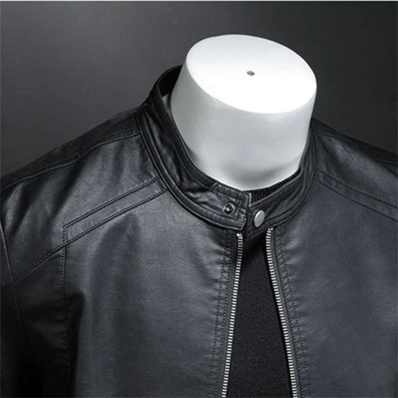 Giacca Biker con Zip e Vestibilità Slim | Ideale per Look Casual Quotidiano