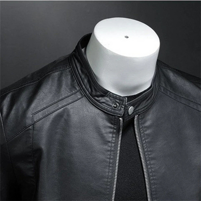 Giacca Biker con Zip e Vestibilità Slim | Ideale per Look Casual Quotidiano