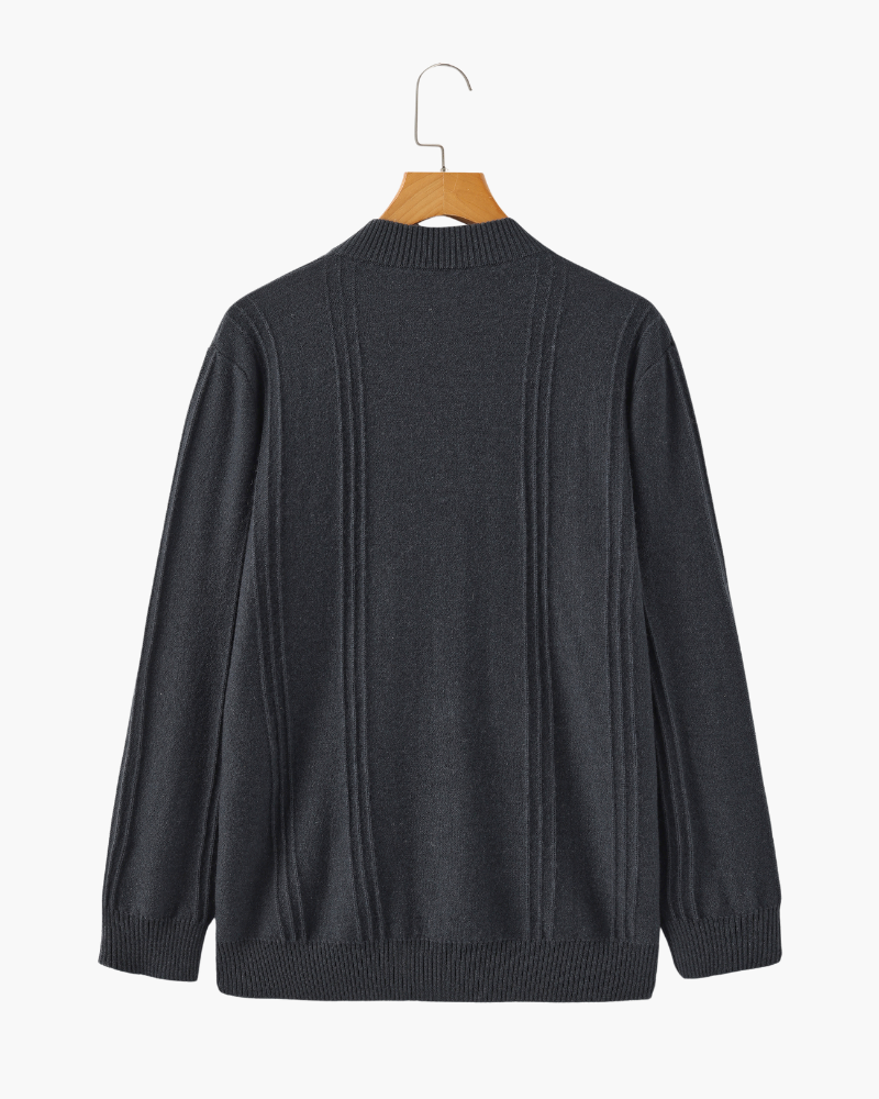 Maglione in Cashmere a Mezzo Zip | Comfort Premium