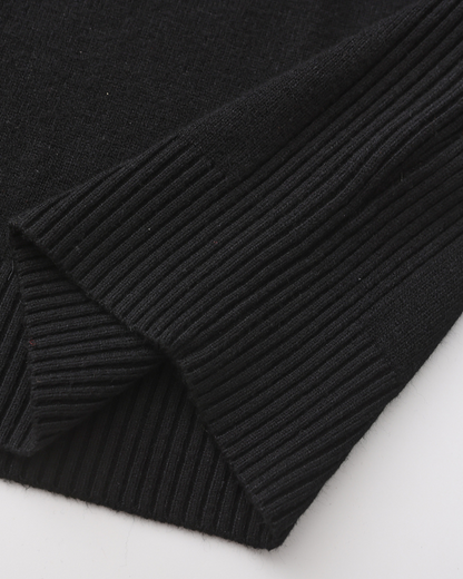 Maglione a Collo Alto Autunnale | Stile Formale e Comfort
