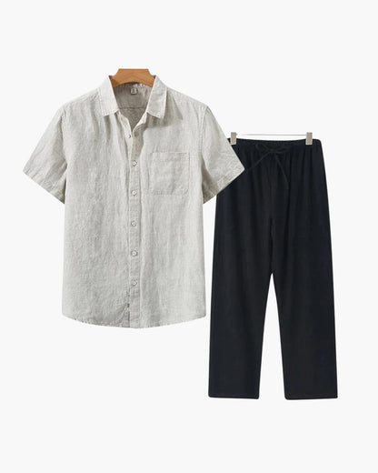 Velliani Linen Combo | Outfit in Lino Leggero e Coordinato