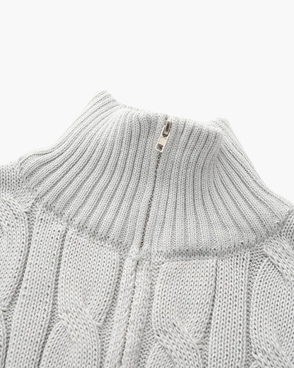 Maglione Uomo Mezzo Zip | Cotone Premium e Comfort Quotidiano