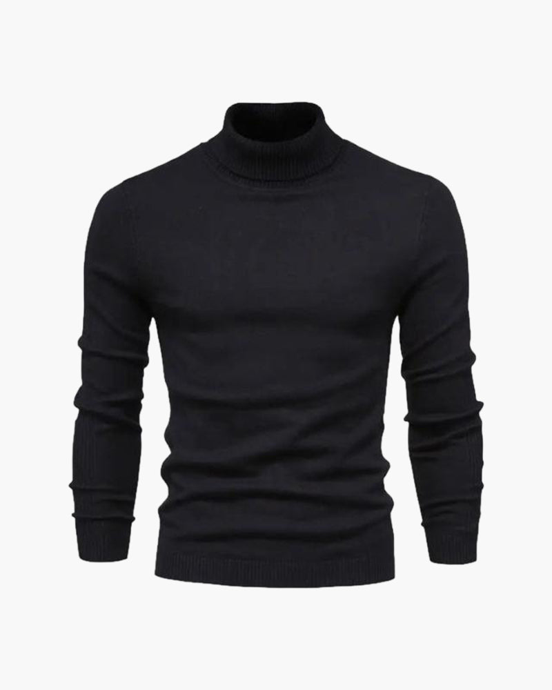 Maglione a Collo Alto Autunnale | Stile Formale e Comfort