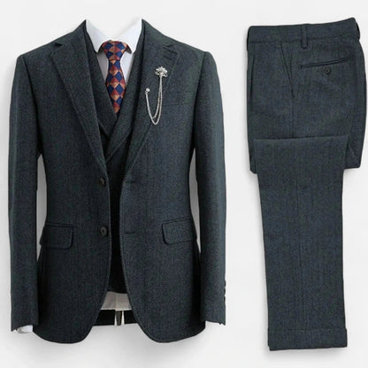 Completo Tweed Elegante | 3 Pezzi con Gilet