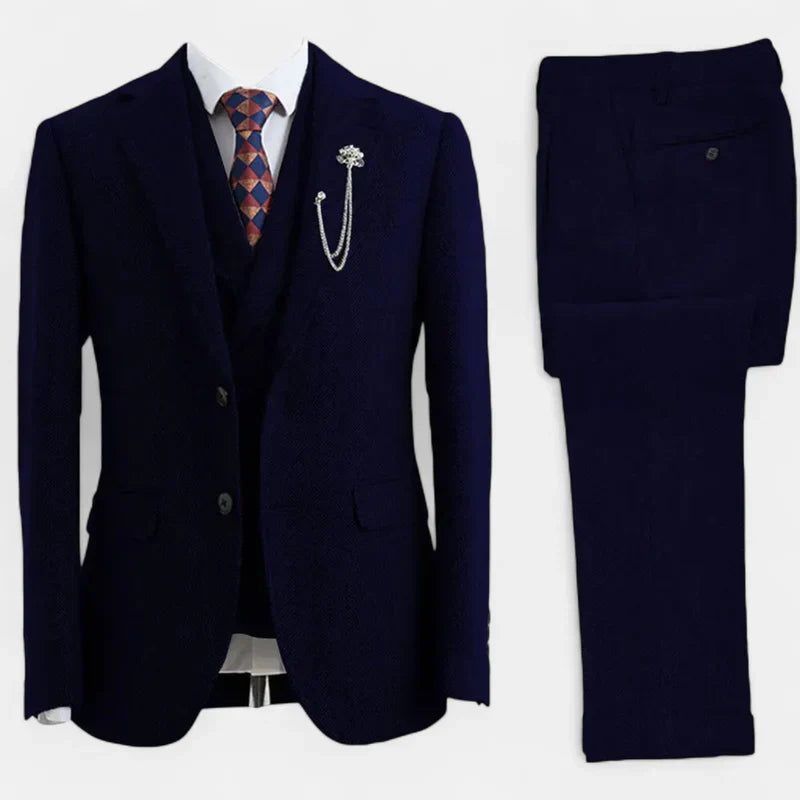 Completo Tweed Elegante | 3 Pezzi con Gilet
