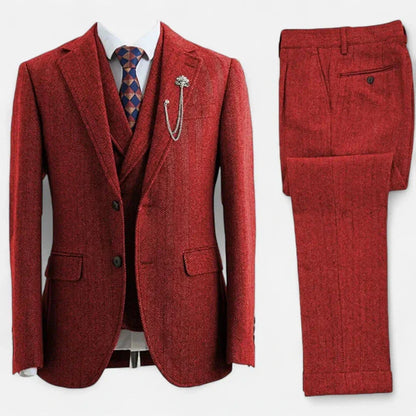Completo Tweed Elegante | 3 Pezzi con Gilet