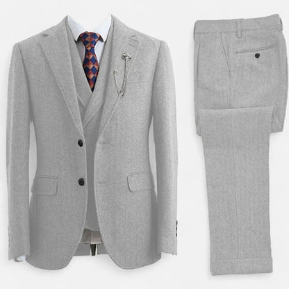 Completo Tweed Elegante | 3 Pezzi con Gilet