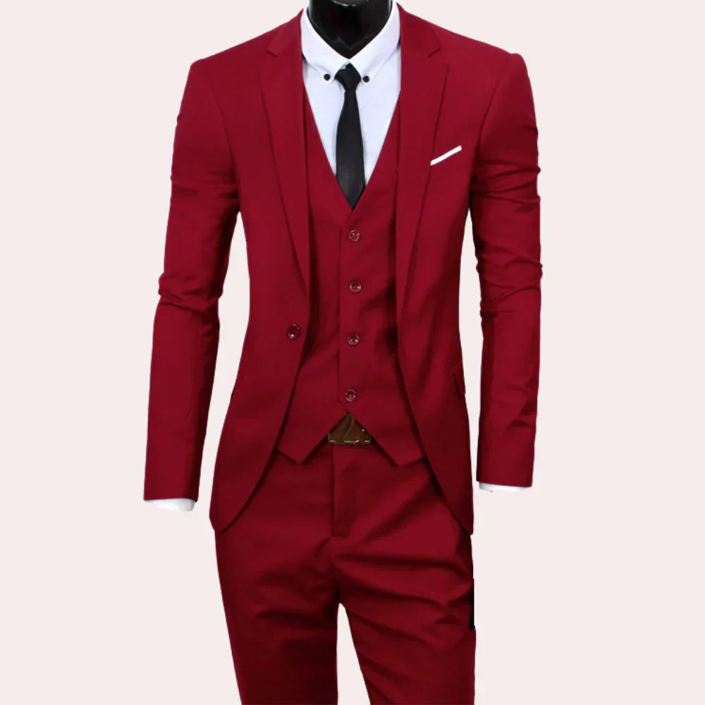 Completo 3 Pezzi Slim Fit Elegante | Set Giacca Gilet Pantaloni