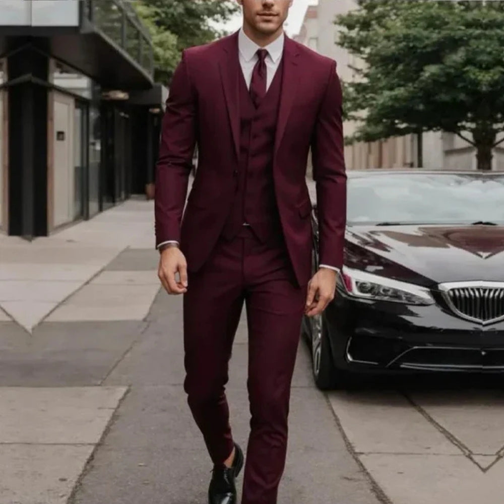 Completo 3 Pezzi Elegante | Blazer Gilet Pantaloni